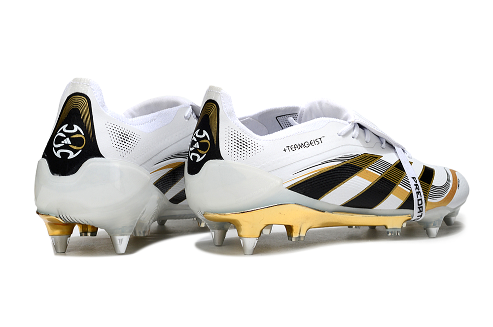 Adidas Predator SG — Blanco y Dorado