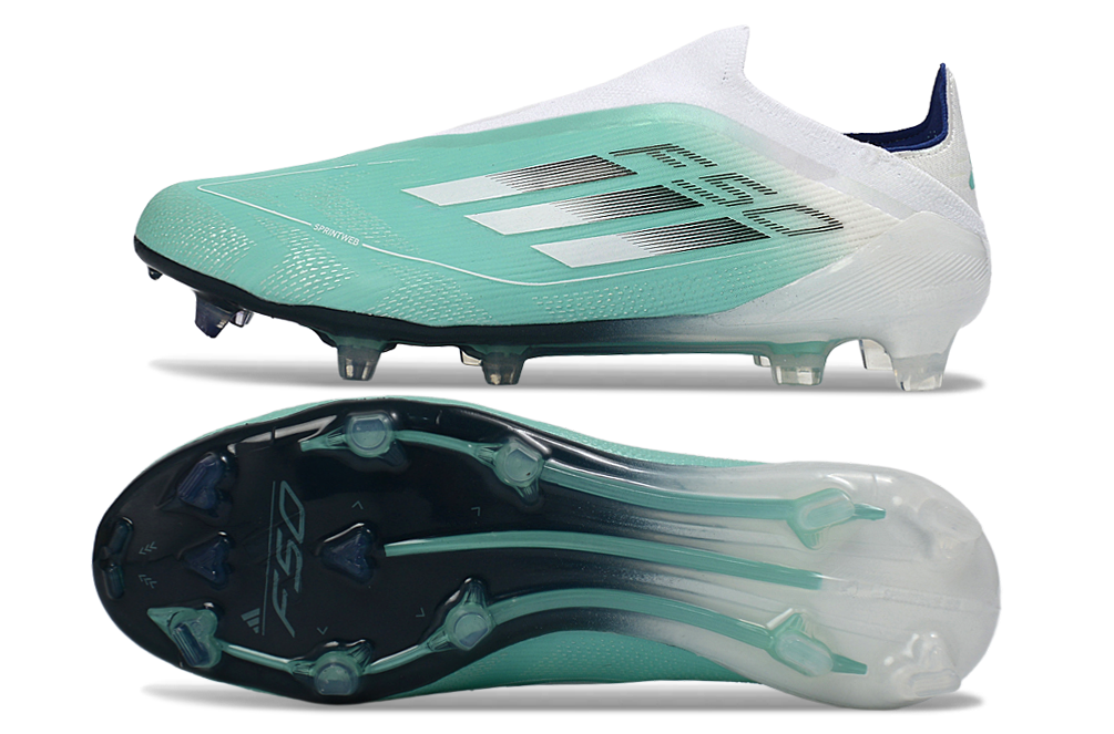 Adidas F50 FG — Turquesa y Blanco