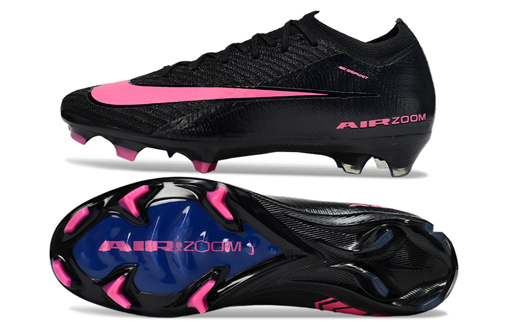 Nike Mercurial Vapor Air Zoom FG — Negro y Rosa