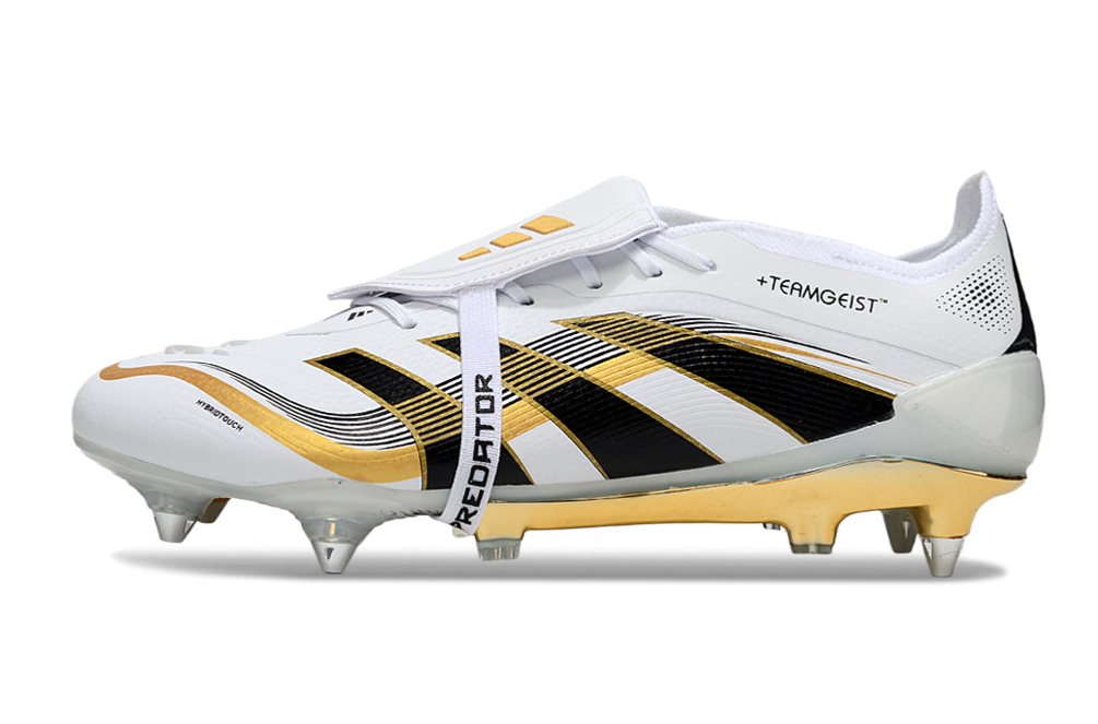 Adidas Predator SG — Blanco y Dorado
