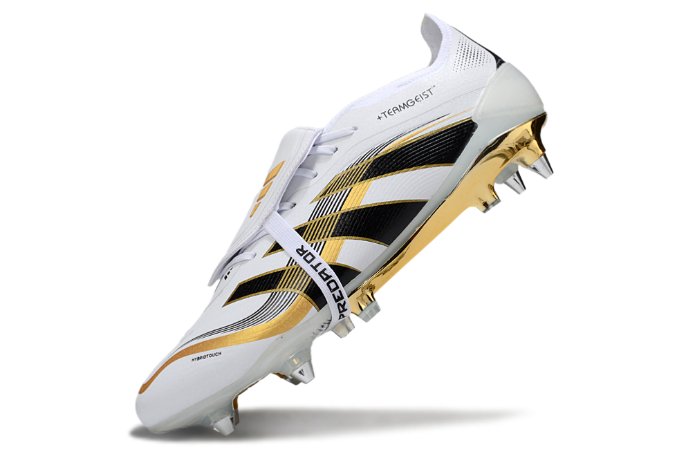 Adidas Predator SG — Blanco y Dorado