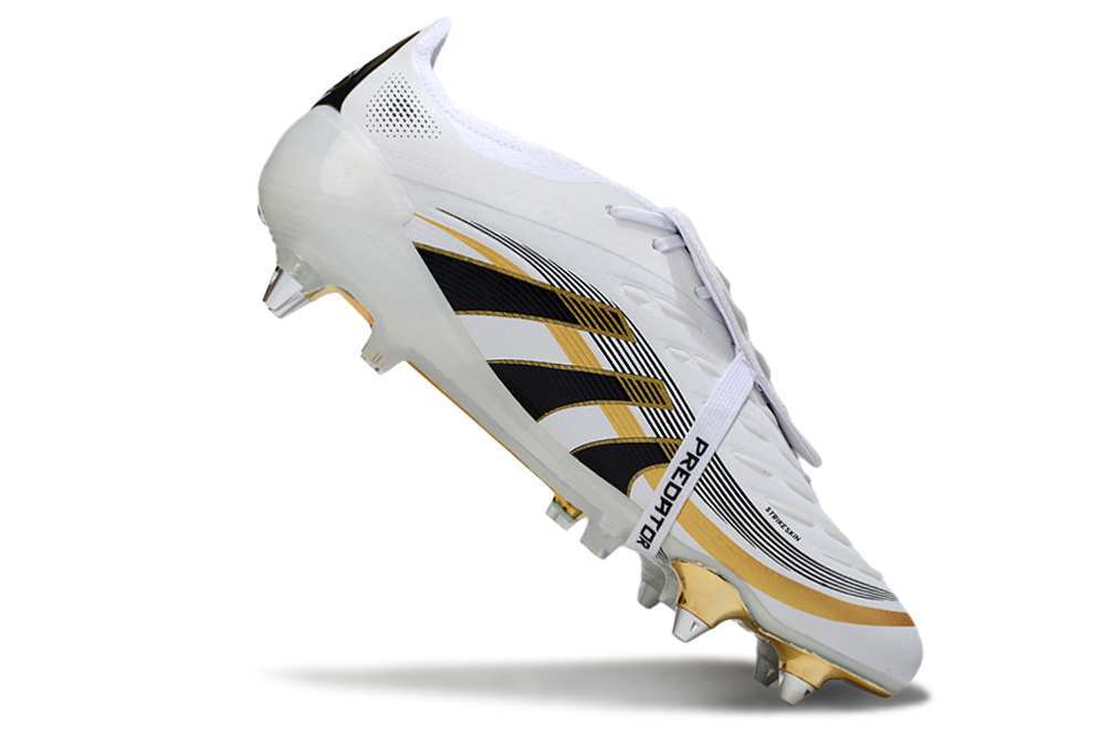 Adidas Predator SG — Blanco y Dorado