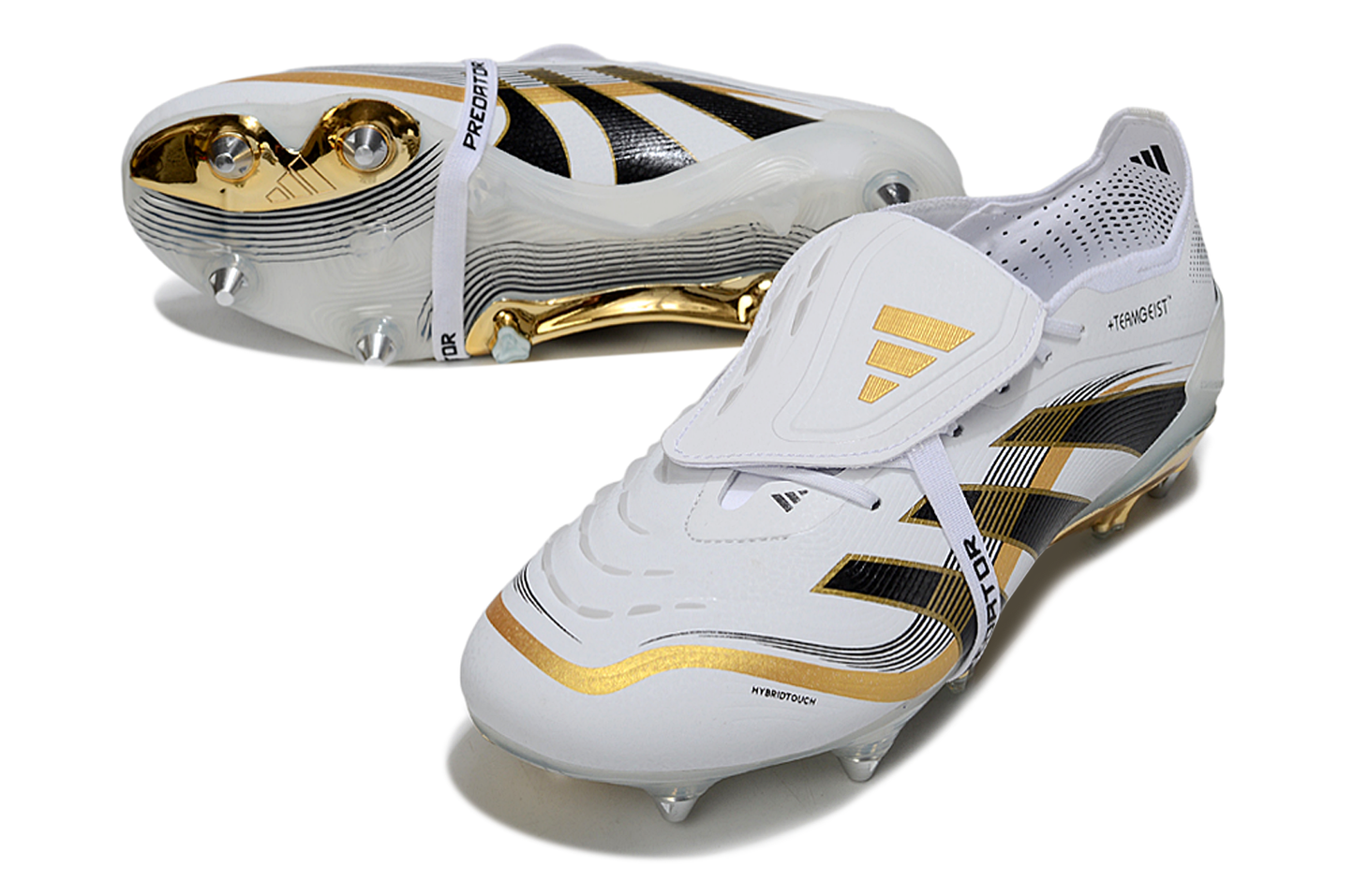 Adidas Predator SG — Blanco y Dorado