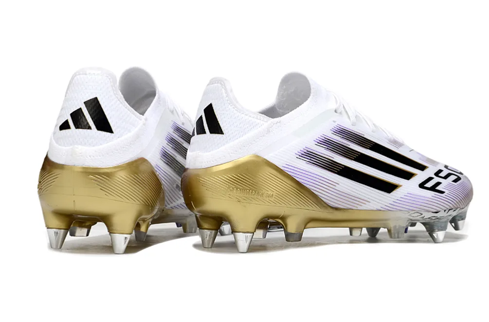 Adidas F50 SG — Blanco y Dorado - Imagen 6