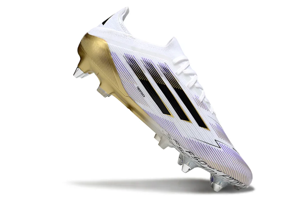 Adidas F50 SG — Blanco y Dorado - Imagen 2