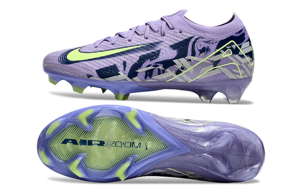 Nike Mercurial Vapor Air Zoom FG — Lila y Verde - Imagen 5