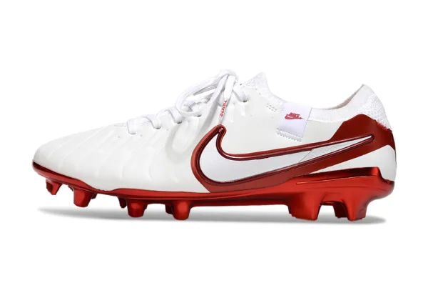Nike Tiempo FG — Blanco y Rojo
