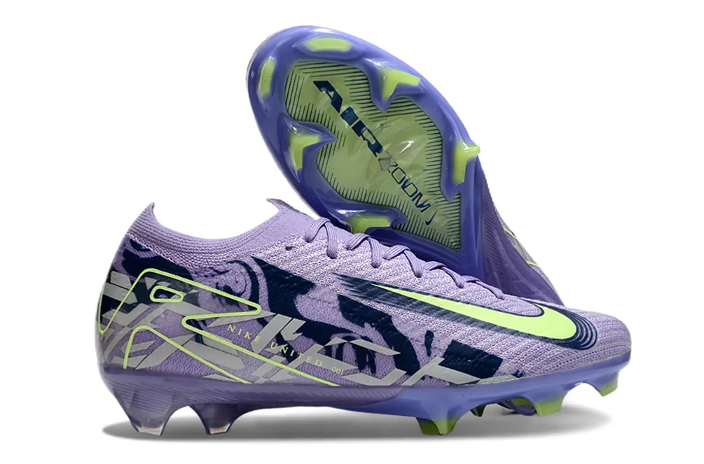 Nike Mercurial Vapor Air Zoom FG — Lila y Verde - Imagen 4