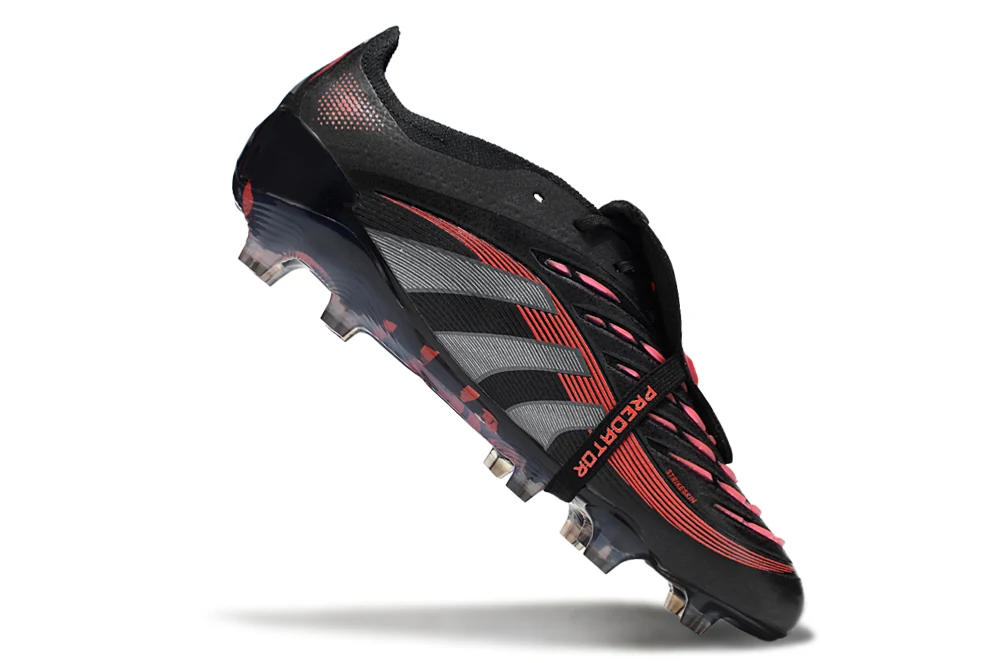 Adidas Predator FG — Negro y Rojo - Imagen 2