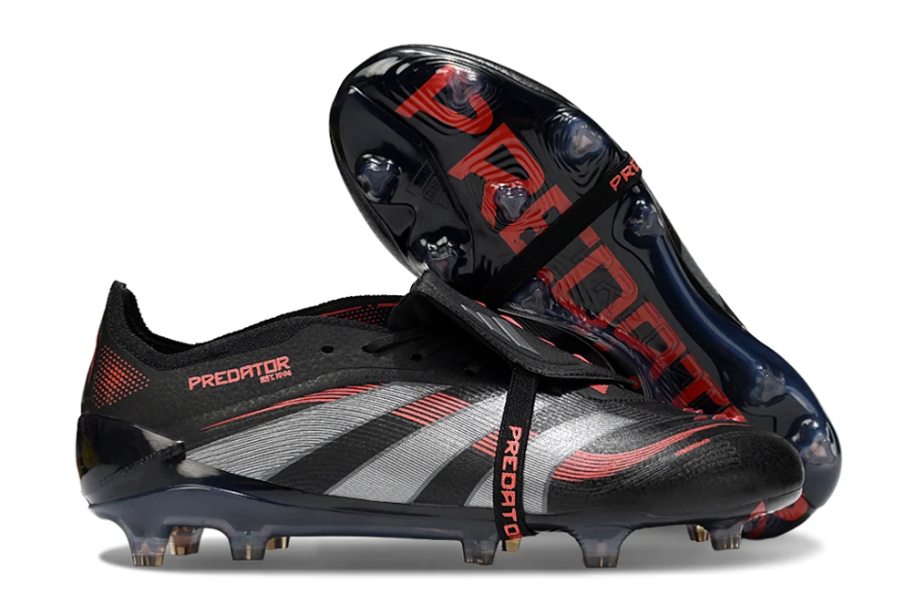 Adidas Predator FG — Negro y Rojo - Imagen 4
