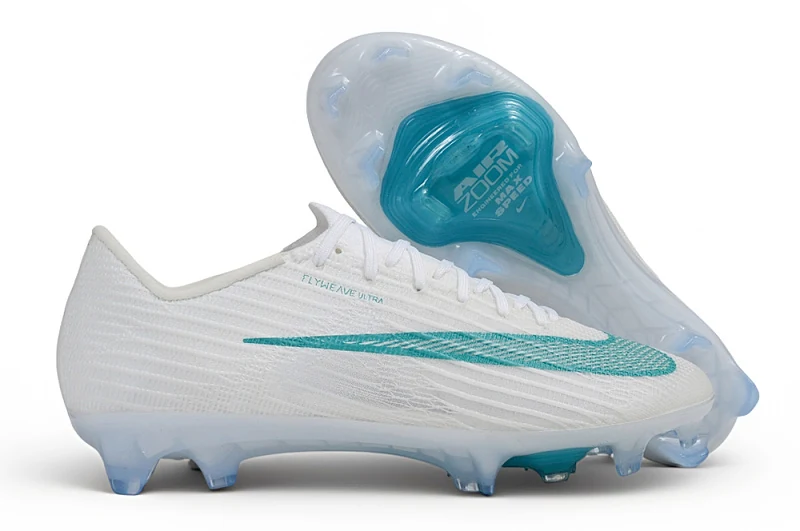 Nike Mercurial Vapor Air Zoom FG — Blanco y Turquesa