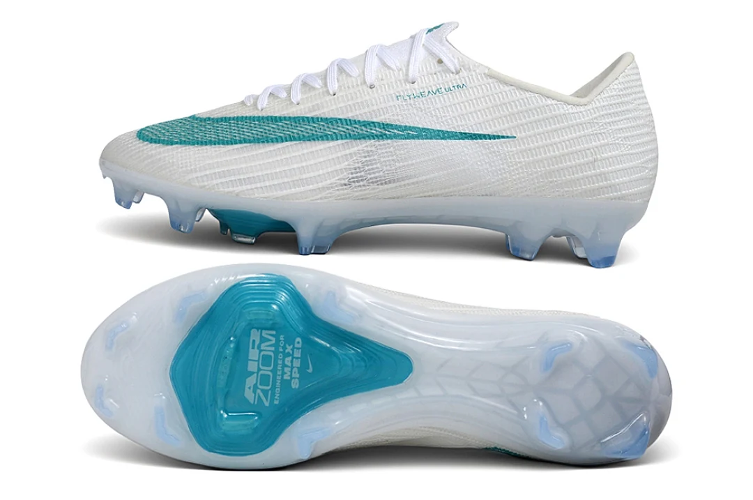 Nike Mercurial Vapor Air Zoom FG — Blanco y Turquesa